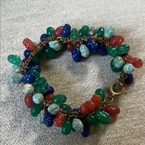 Colorful Beaded Bracelet Vintage glass